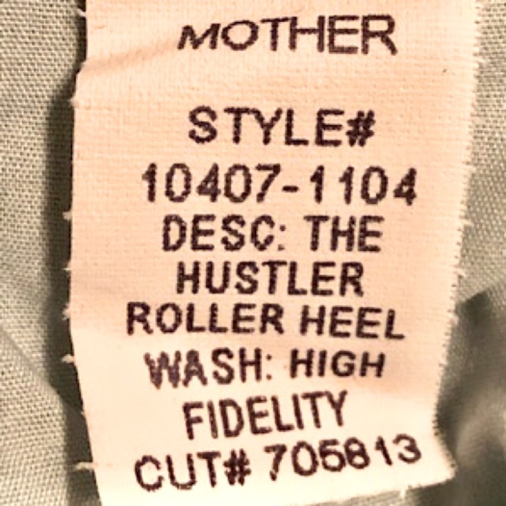 “NEW” MOTHER The Hustler Roller Heel Jean - Picture 11 of 11